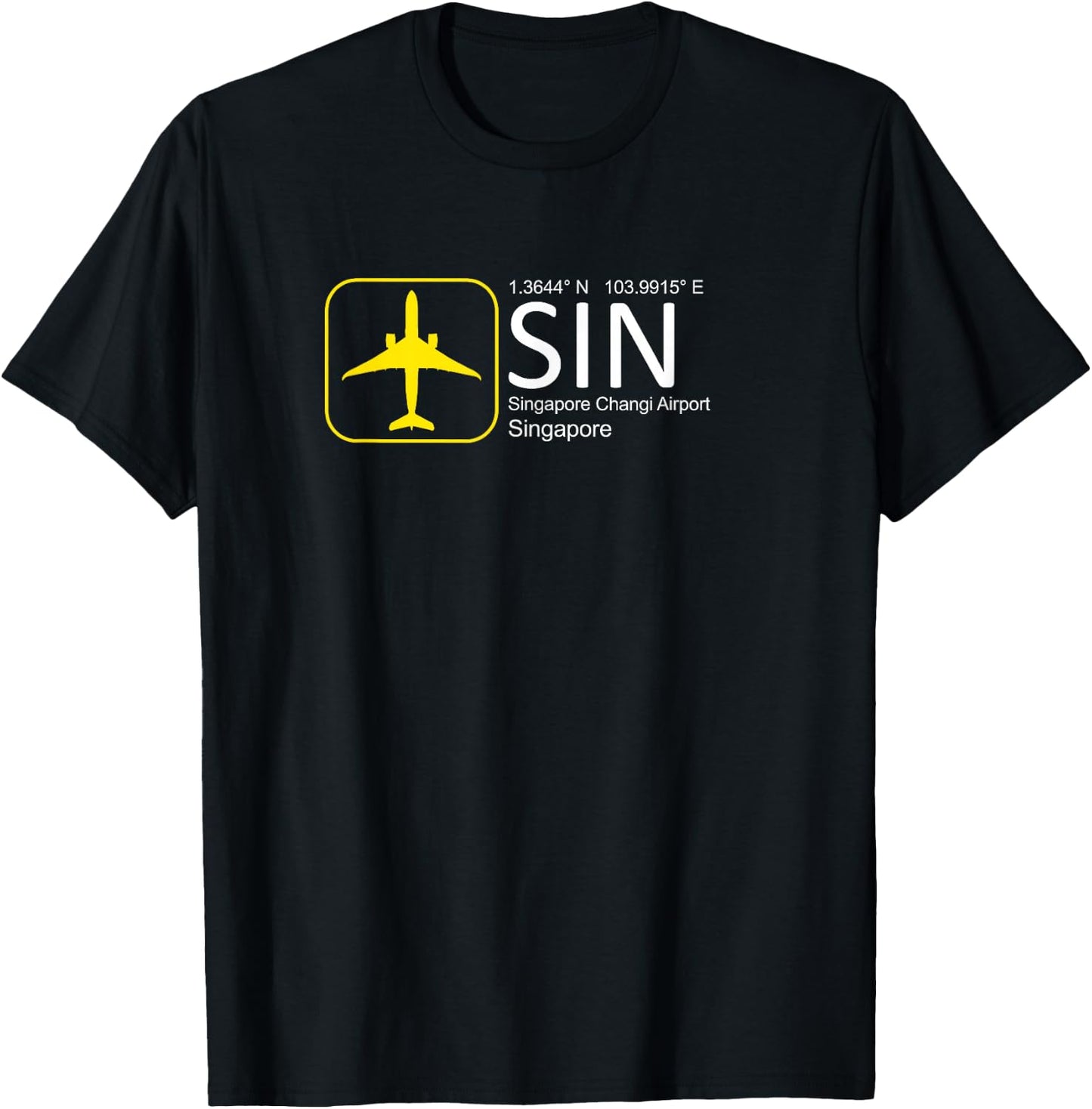 Singapore Changi International Airport Aviation Flight crew T-Shirt - T-Shirt | Black