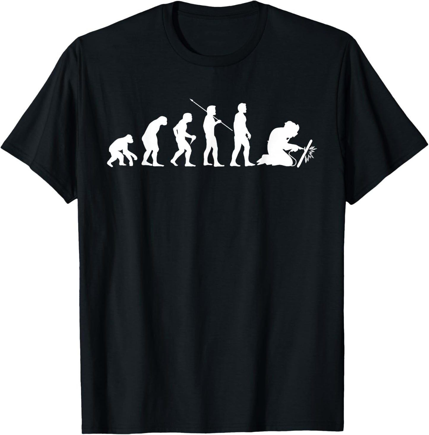 Welder Evolution Craftsman Welding Profession Gift T-Shirt - T-Shirt | Black
