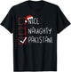 Nice Naughty Pakistani Christmas Pakistan Heritage Roots T-Shirt - T-Shirt | Black