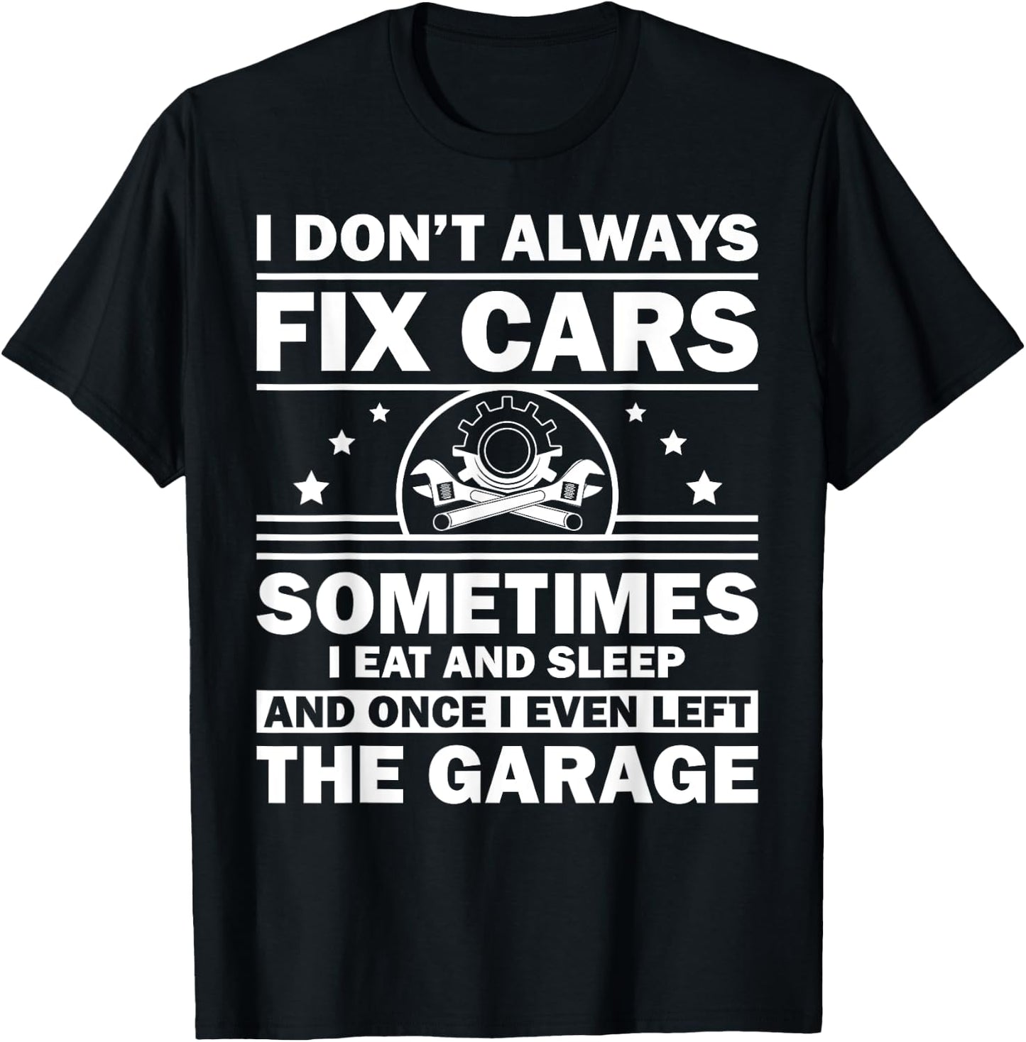 Funny Car Mechanic Design Automobile Mechanic Garage T-Shirt - T-Shirt | Black