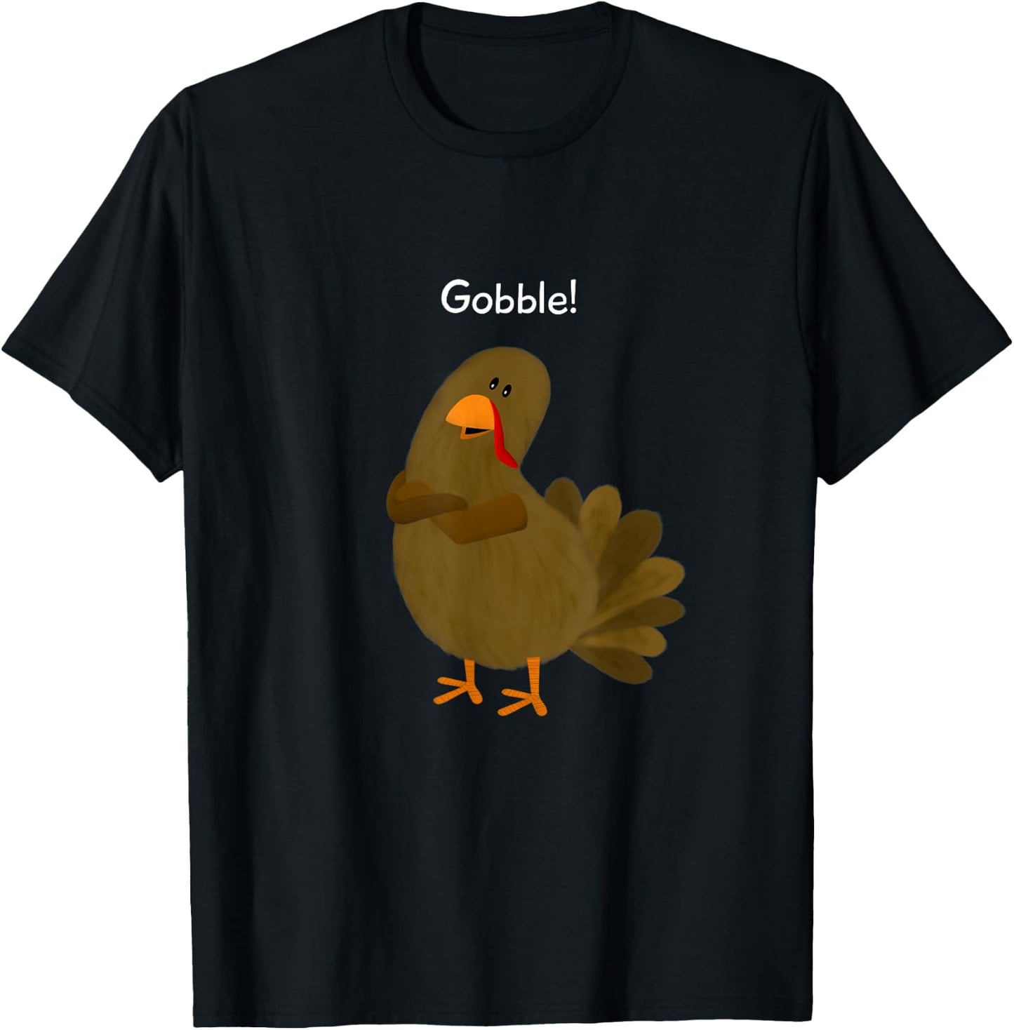 Turkey - Gobble Gobble T-Shirt - T-Shirt | Black