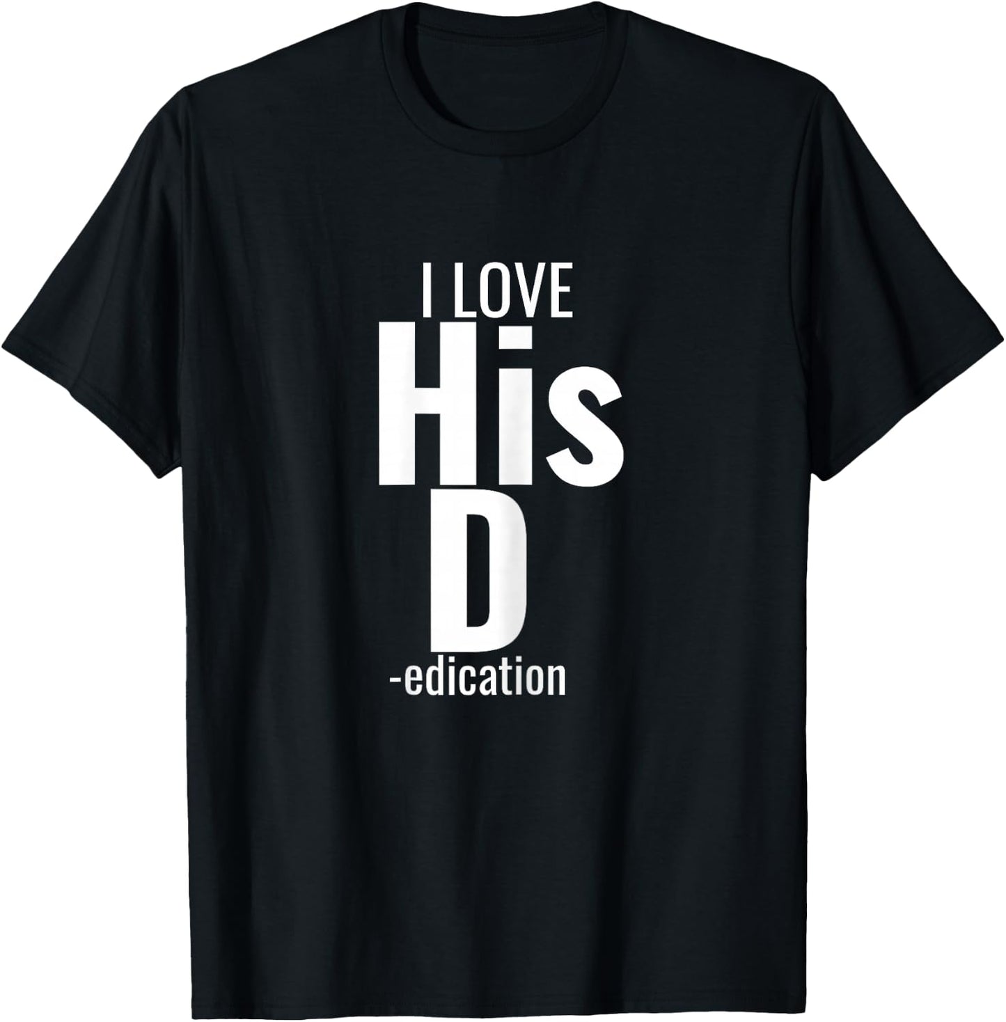 I Love His D- Love Her P- Funny Matching Couples T-Shirt - T-Shirt | Black