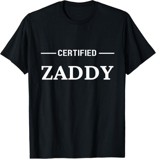 Certified Zaddy T-Shirt - T-Shirt | Black