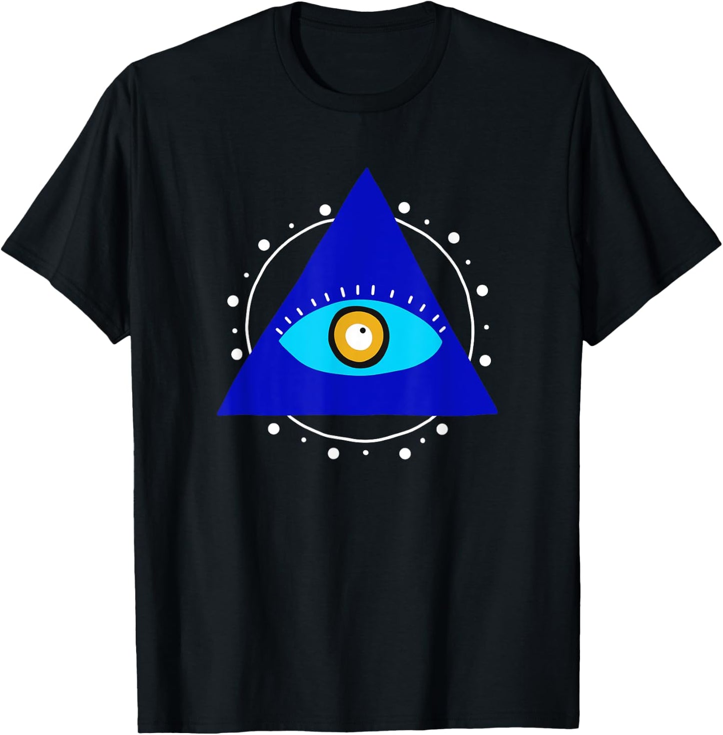 Evil Eye Curse Protection Seeing Eye Nazar Mati Evil Eye T-Shirt - T-Shirt | Black