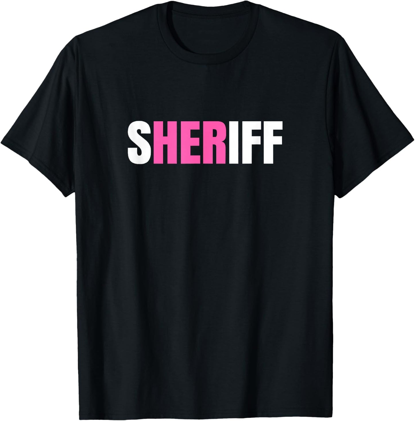 Sheriff Female Law Enforcement T-Shirt - T-Shirt | Black