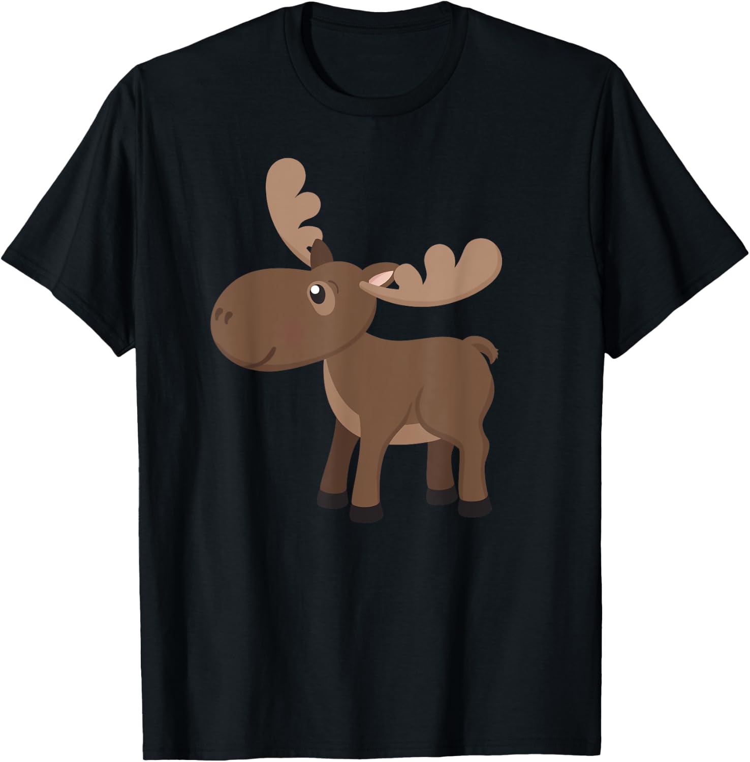 Moose Shirt For Girls and Boys MOOSE Shirts For Kids T-Shirt - T-Shirt | Black