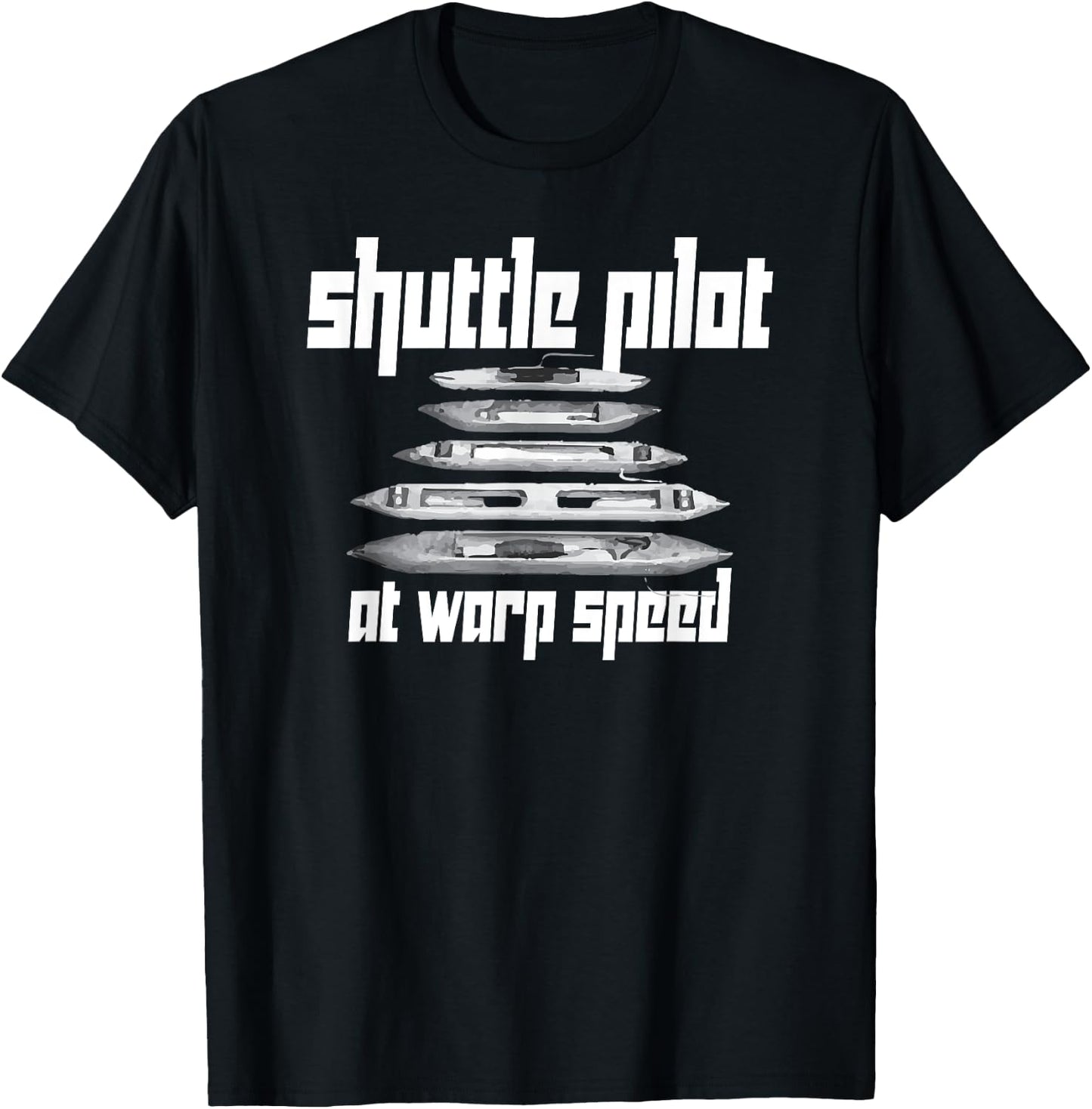Hand Weaver weaving Shuttle Pilot at Warp Speed T-Shirt - T-Shirt | Black