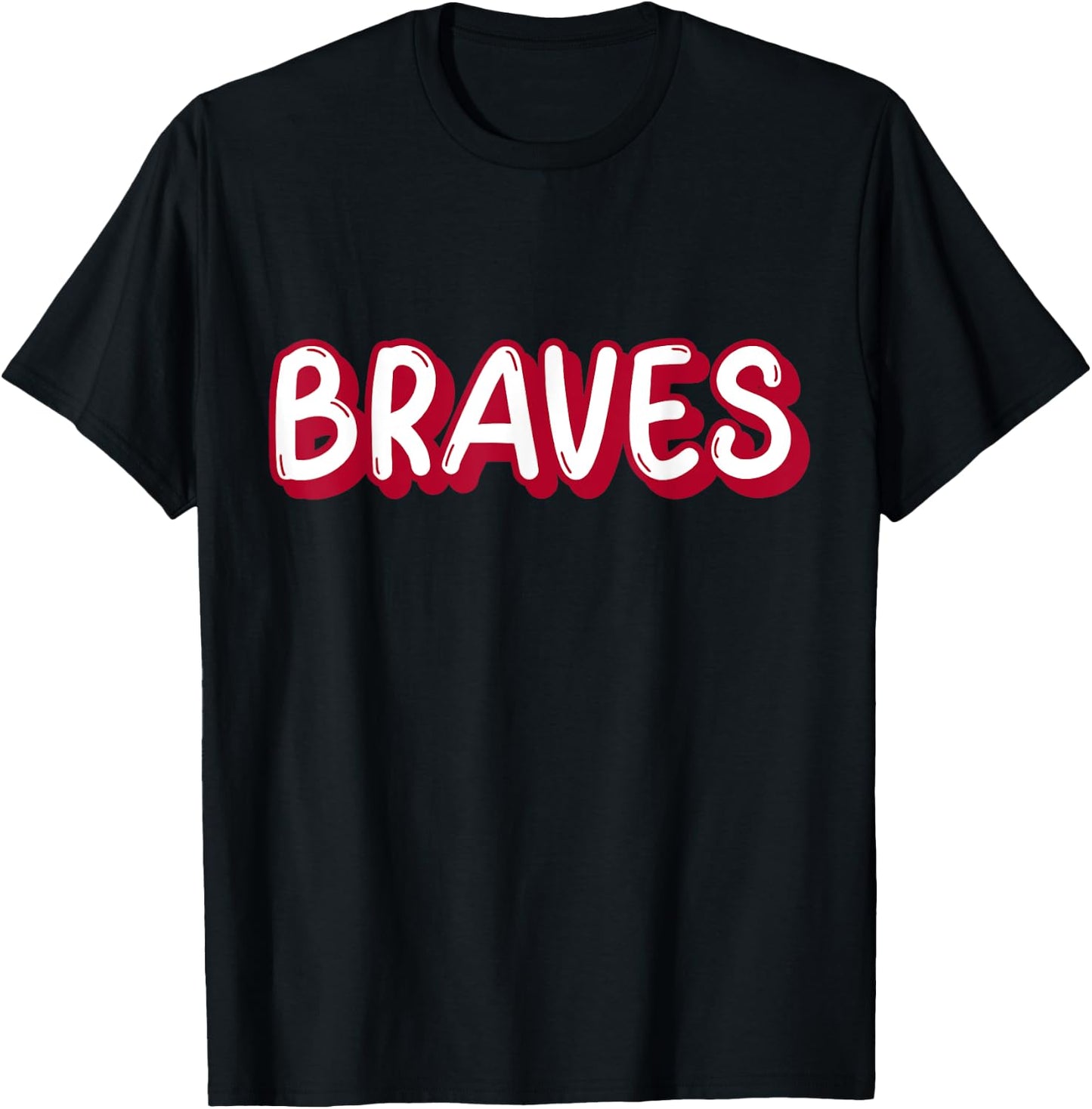 Vintage Braves Shirt Retro Throwback T-Shirt - T-Shirt | Black