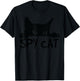 Spy Cat Cute Cat Lover Cat Mom Cat Lady Funny Cat T-Shirt - T-Shirt | Black