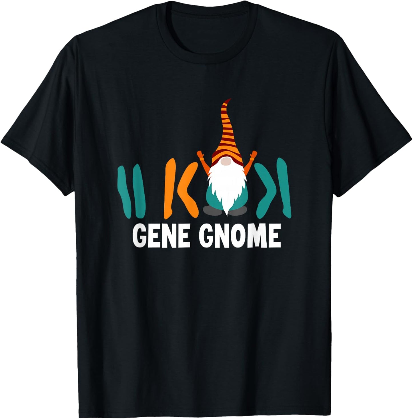 Science Funny Gene Gnome T-Shirt - T-Shirt | Black