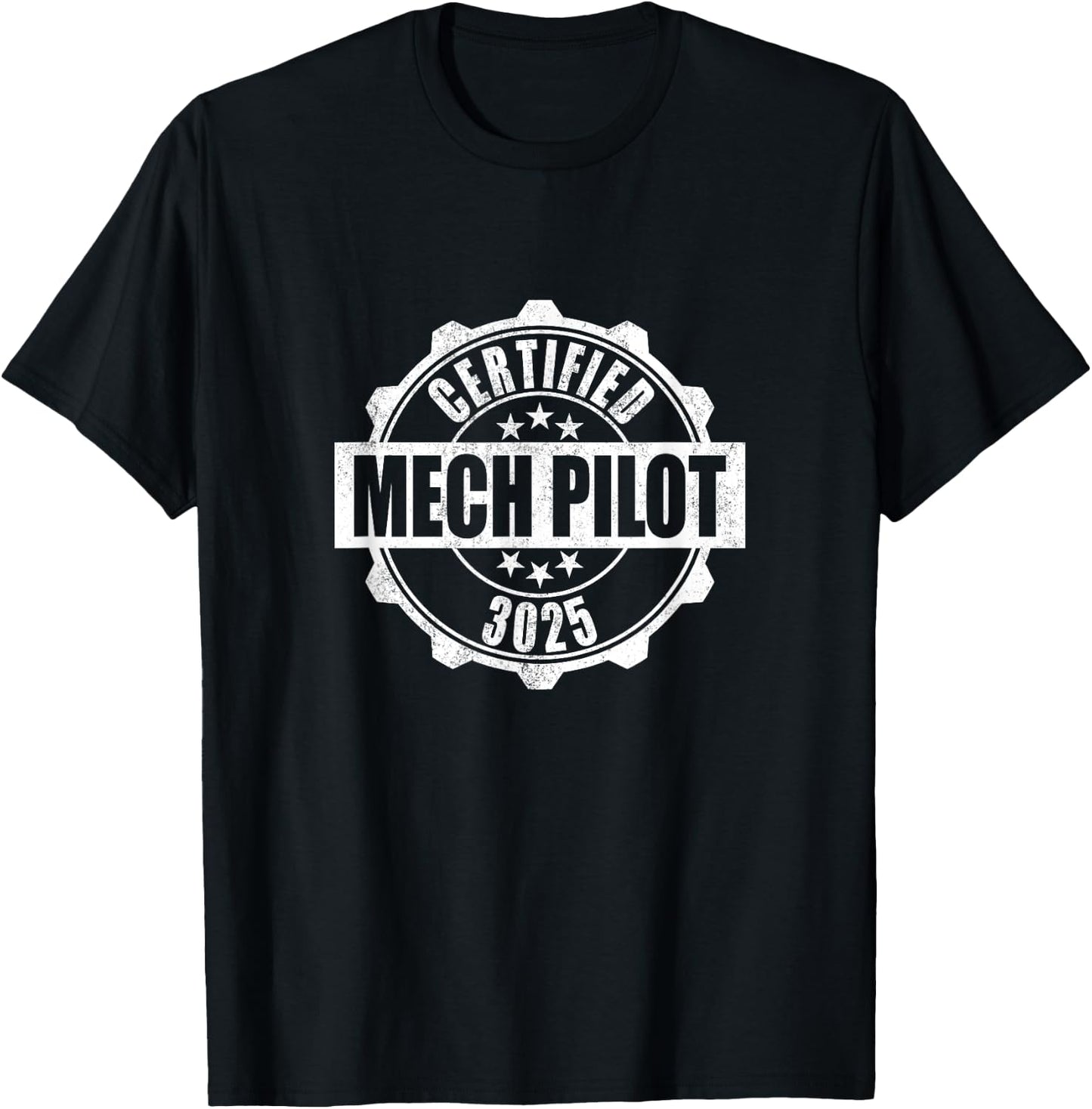 Certified Mech Pilot T-Shirt - T-Shirt | Black