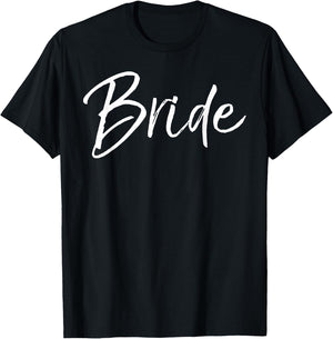 Matching Getting Ready Bride & Groom Wedding Gifts Bride Small T-Shirt - T-Shirt | Black