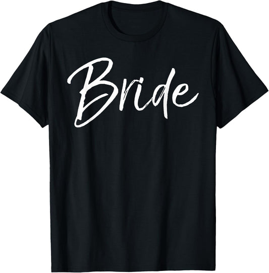 Matching Getting Ready Bride & Groom Wedding Gifts Bride Small T-Shirt - T-Shirt | Black