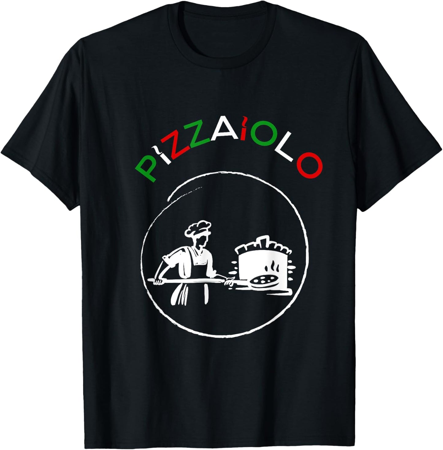 Pizzaiolo Pizza Baker Fun Shirt Pizzaiolo T-Shirt - T-Shirt | Black