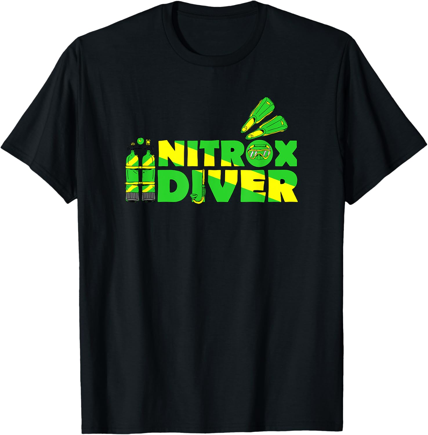 Nitrox Diver Shirt - Scuba Diving Shirt Gifts T-Shirt - T-Shirt | Black