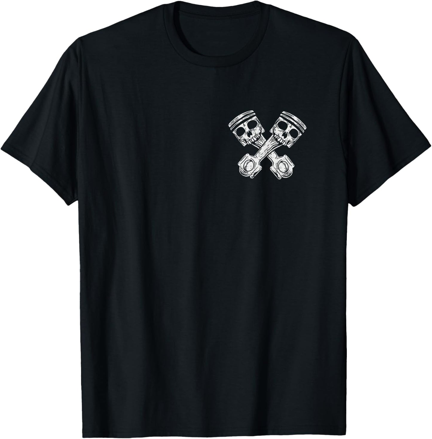 Skull Piston Tuner Car Mechanic Car T-Shirt - T-Shirt | Black