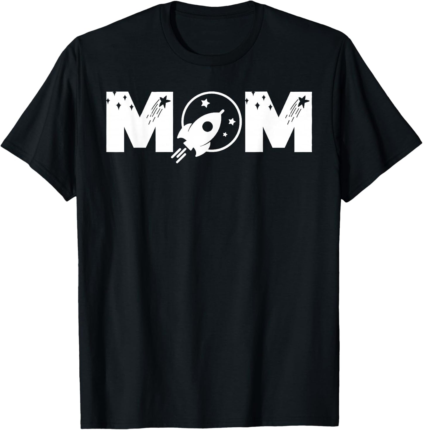 Funny Mum Space Astronaut Birthday Party T-Shirt - T-Shirt | Black