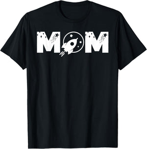 Funny Mum Space Astronaut Birthday Party T-Shirt - T-Shirt | Black