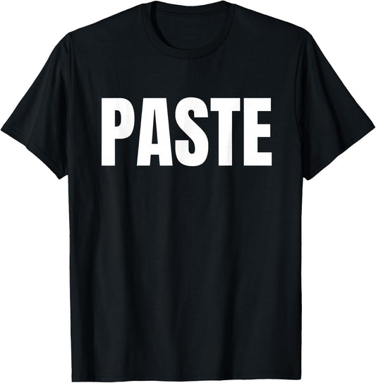 Copy And Paste Matching Partners And Twin Siblings T-Shirt - T-Shirt | Black