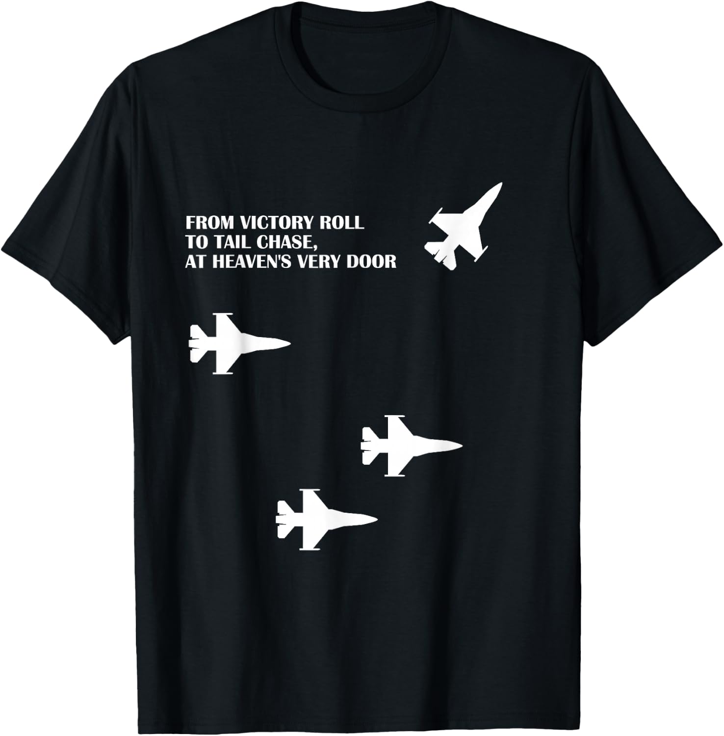 Military Missing Man Formation Design T-Shirt - T-Shirt | Black