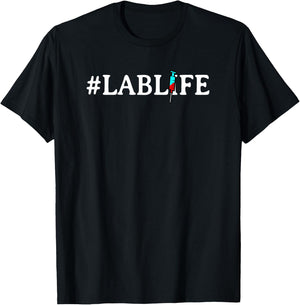 Lab Life Laboratory Research Chem Funny T-Shirt - T-Shirt | Black