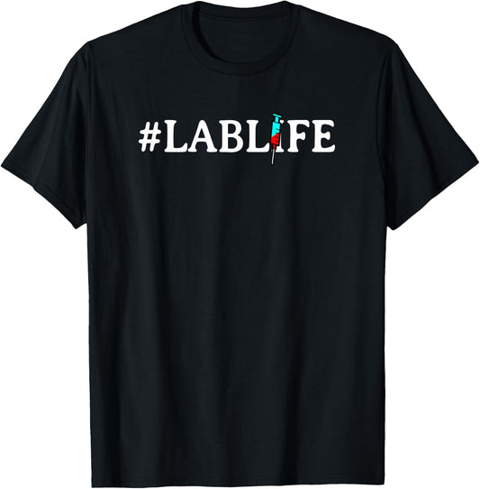 Lab Life Laboratory Research Chem Funny T-Shirt - T-Shirt | Black