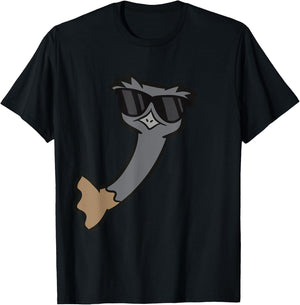 Cute Emu Bird Love Emus T-Shirt - T-Shirt | Black