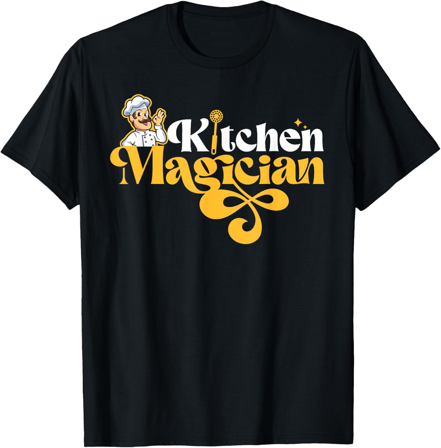 Cooking Cook Kitchen Chef Kitchen Magician T-Shirt - T-Shirt | Black