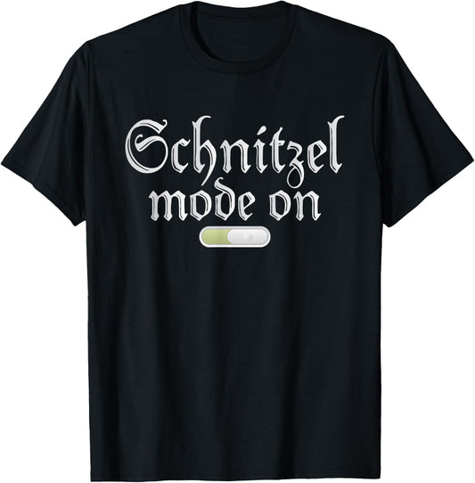 Schnitzel Mode On Funny German Schnitzel T-Shirt - T-Shirt | Black