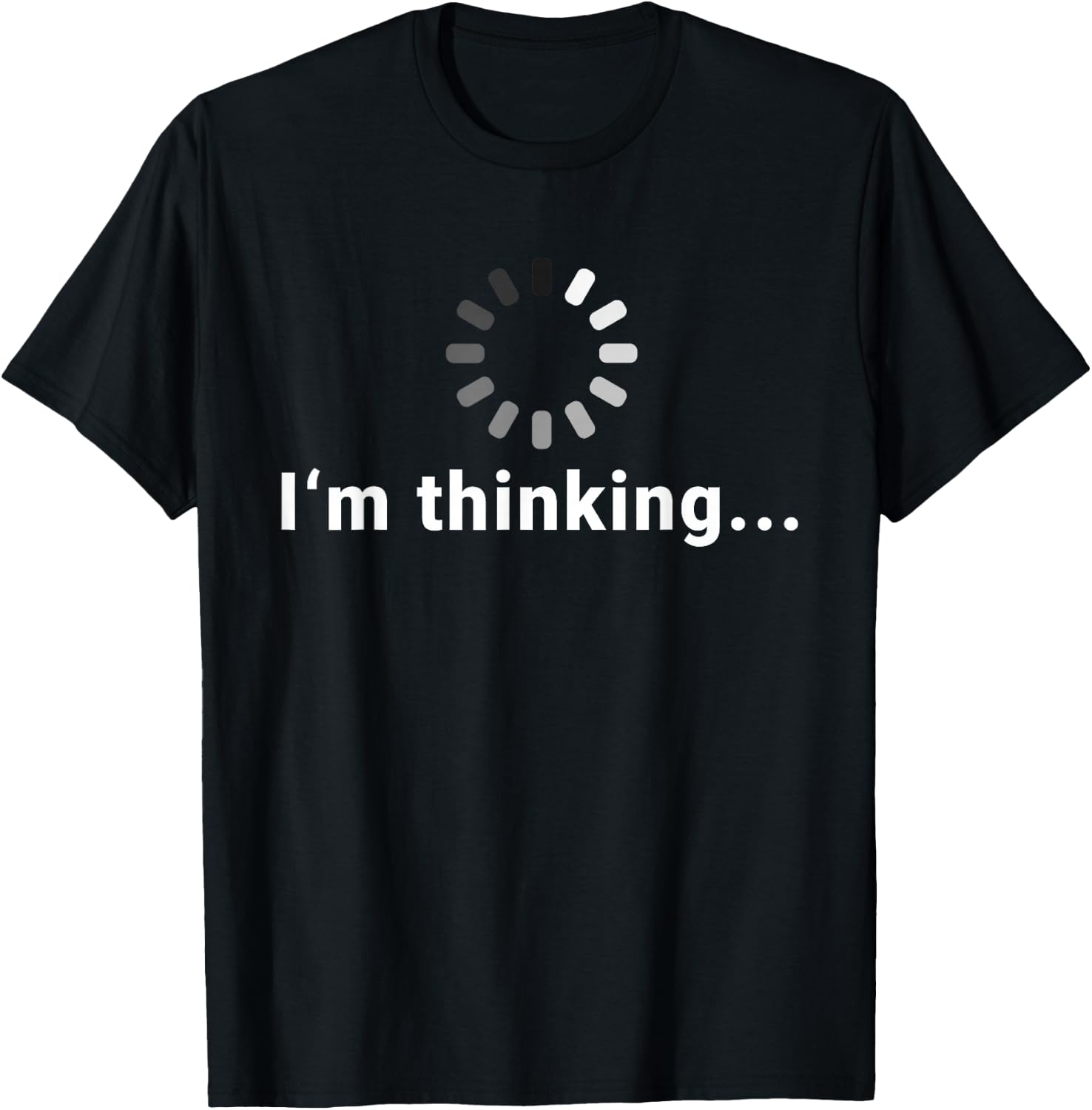 I'm Thinking | Fun Design Boys & Graphic Small T-Shirt - T-Shirt | Black
