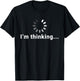 I'm Thinking | Fun Design Boys & Graphic Small T-Shirt - T-Shirt | Black