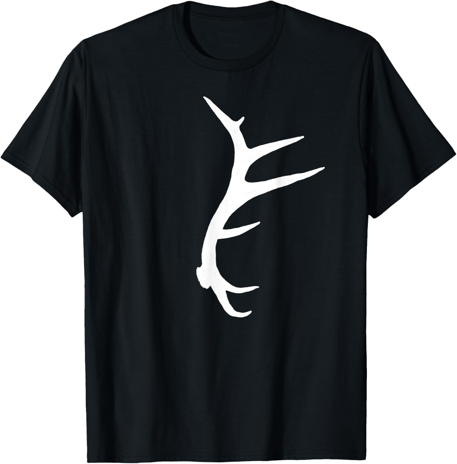 Classic Elk Shed Antler ; Horn Hunter Elk Shirt T-Shirt - T-Shirt | Black