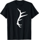 Classic Elk Shed Antler ; Horn Hunter Elk Shirt T-Shirt - T-Shirt | Black