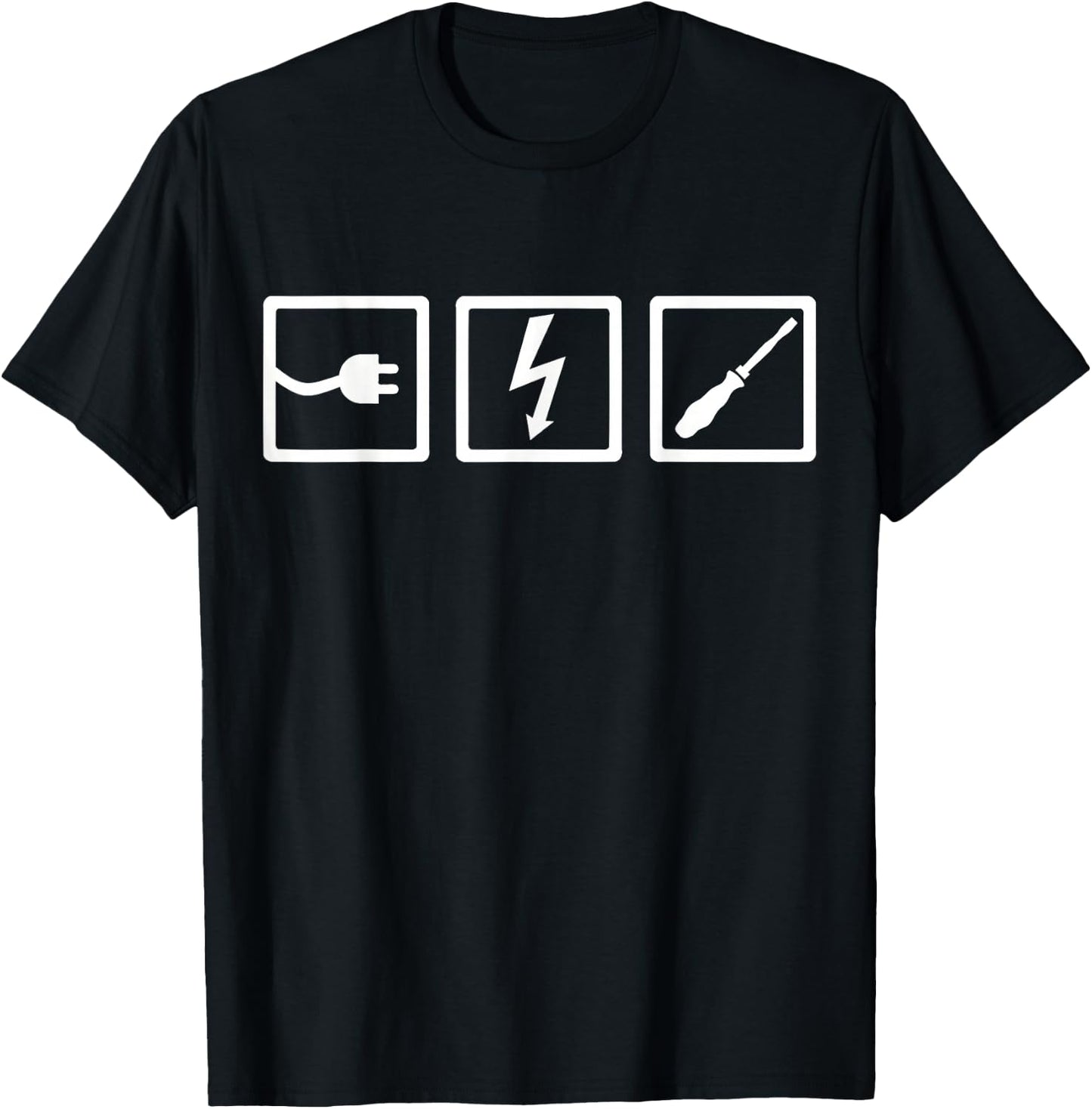Electrician tools T-Shirt - T-Shirt | Black