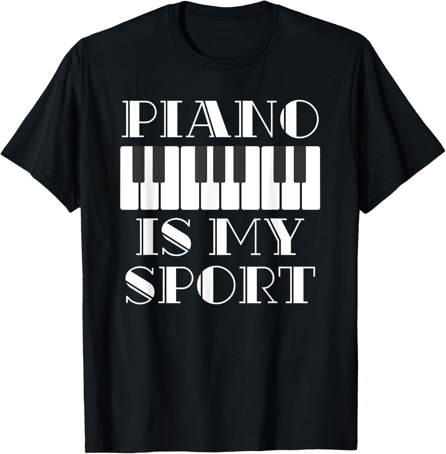 Musician Piano Player Gift Piano T-Shirt - T-Shirt | Black