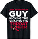 Throat Cancer Fighter Quote - Gift Cancer Patient Male T-Shirt - T-Shirt | Black