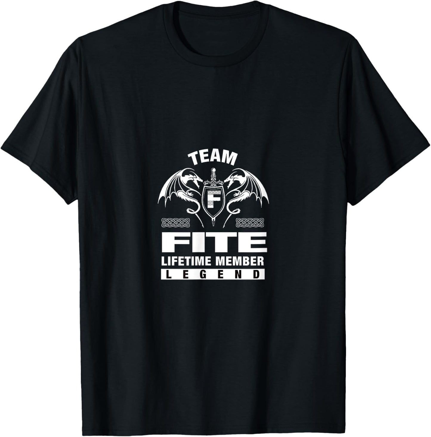 Team FITE - Lifetime Member Gifts T-Shirt - T-Shirt | Black