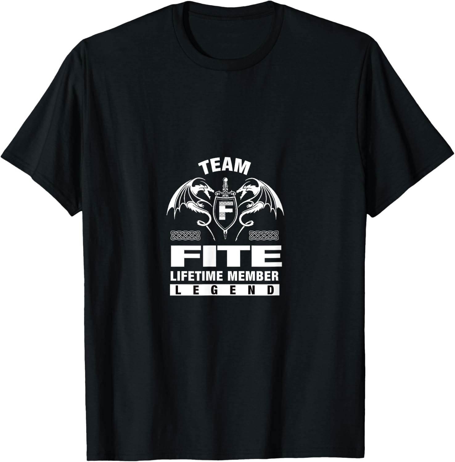 Team FITE - Lifetime Member Gifts T-Shirt - T-Shirt | Black