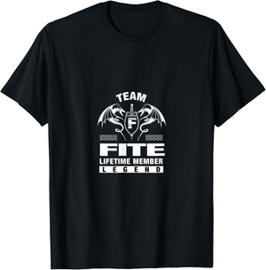 Team FITE - Lifetime Member Gifts T-Shirt - T-Shirt | Black