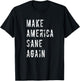 Make America Sane Again Political Protest 2020 Election T-Shirt - T-Shirt | Black