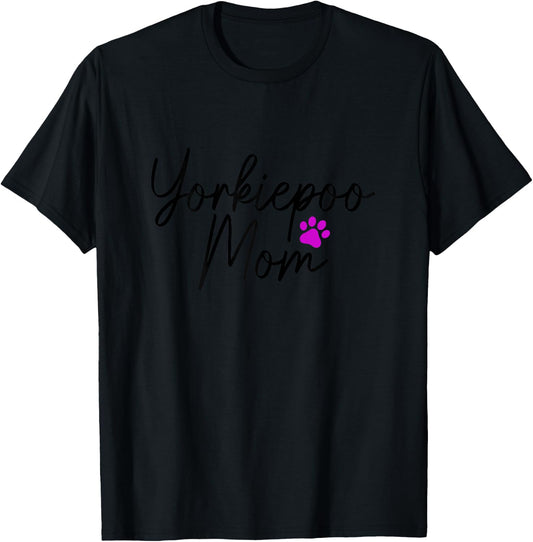 Yorkiepoo Mom Dog Owner Yorkiepoo Mama T-Shirt - T-Shirt | Black