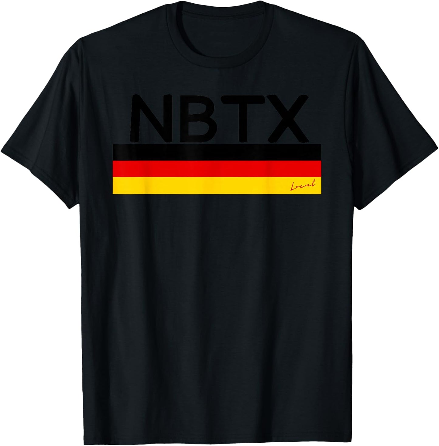 NBTX New Braunfels Texas Local T-Shirt - T-Shirt | Black