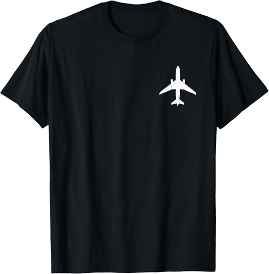 Airplane Airline Pilot Aviator Aviation Aircraft Lover T-Shirt - T-Shirt | Black