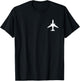 Airplane Airline Pilot Aviator Aviation Aircraft Lover T-Shirt - T-Shirt | Black