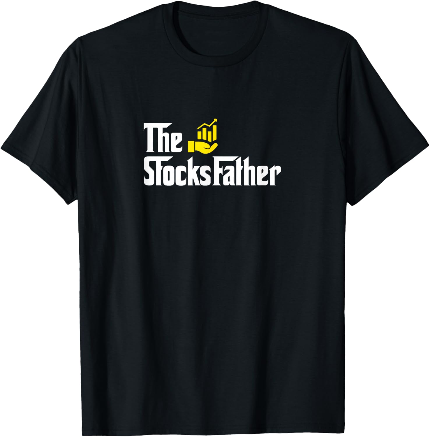 The Stocks Father Funny Trader Dad T-Shirt - T-Shirt | Black
