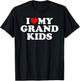 I Love My Grandkids Design T-Shirt - T-Shirt | Black