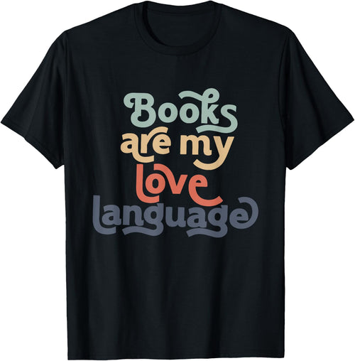 Books Are My Love Language retro Bookworm for Teacher Women