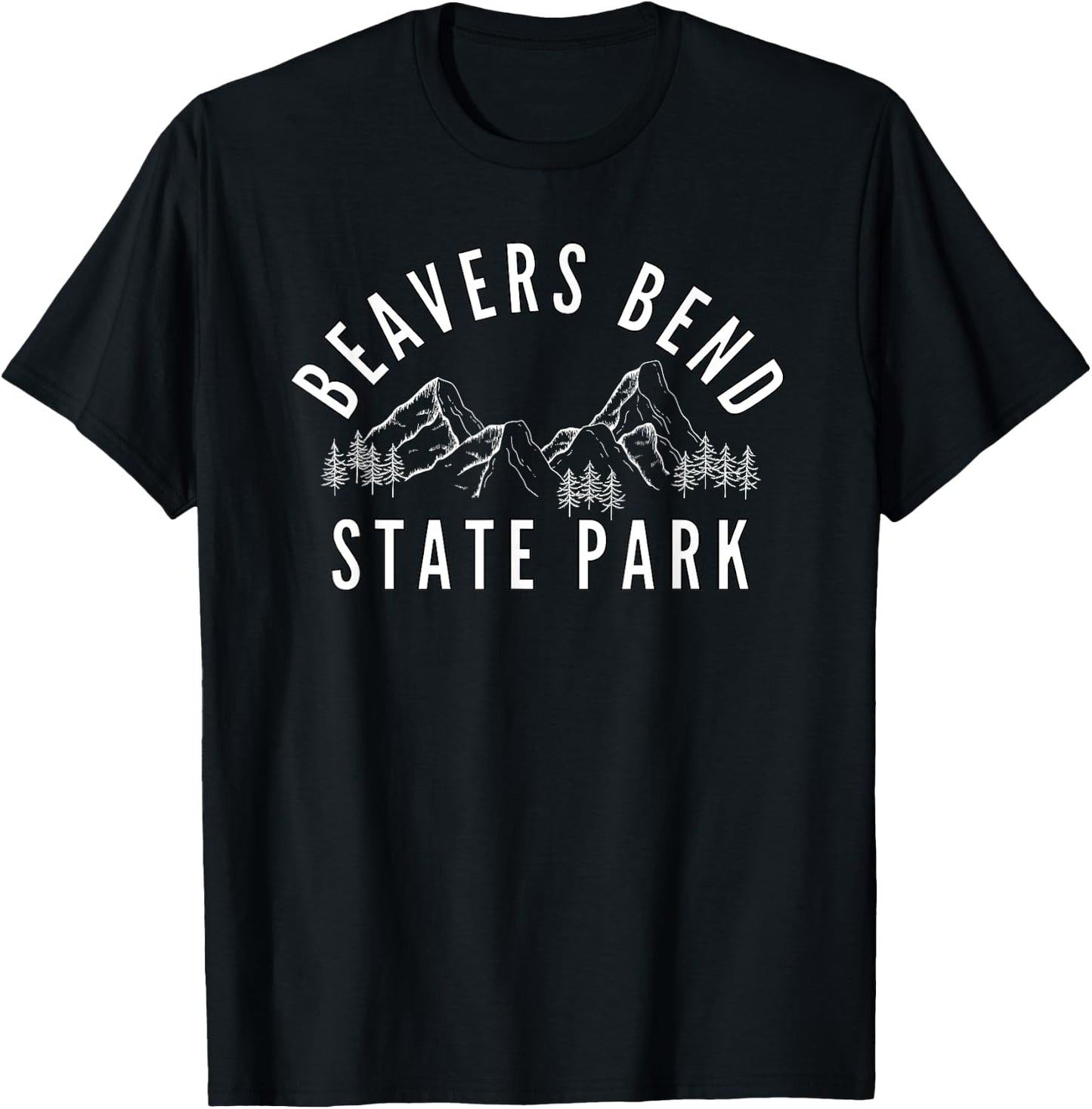 Beavers Bend State Park | Oklahoma, OK Camping T-Shirt - T-Shirt | Black