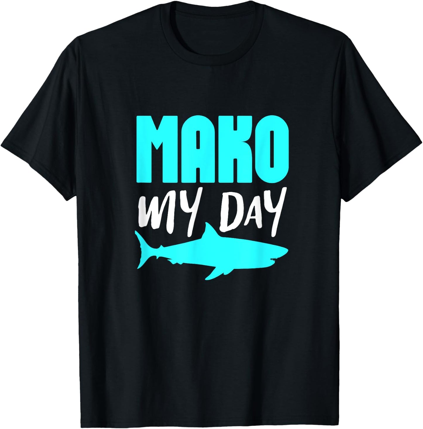 Mako Shark Ocean Marine Biologist Shark Lover T-Shirt - T-Shirt | Black