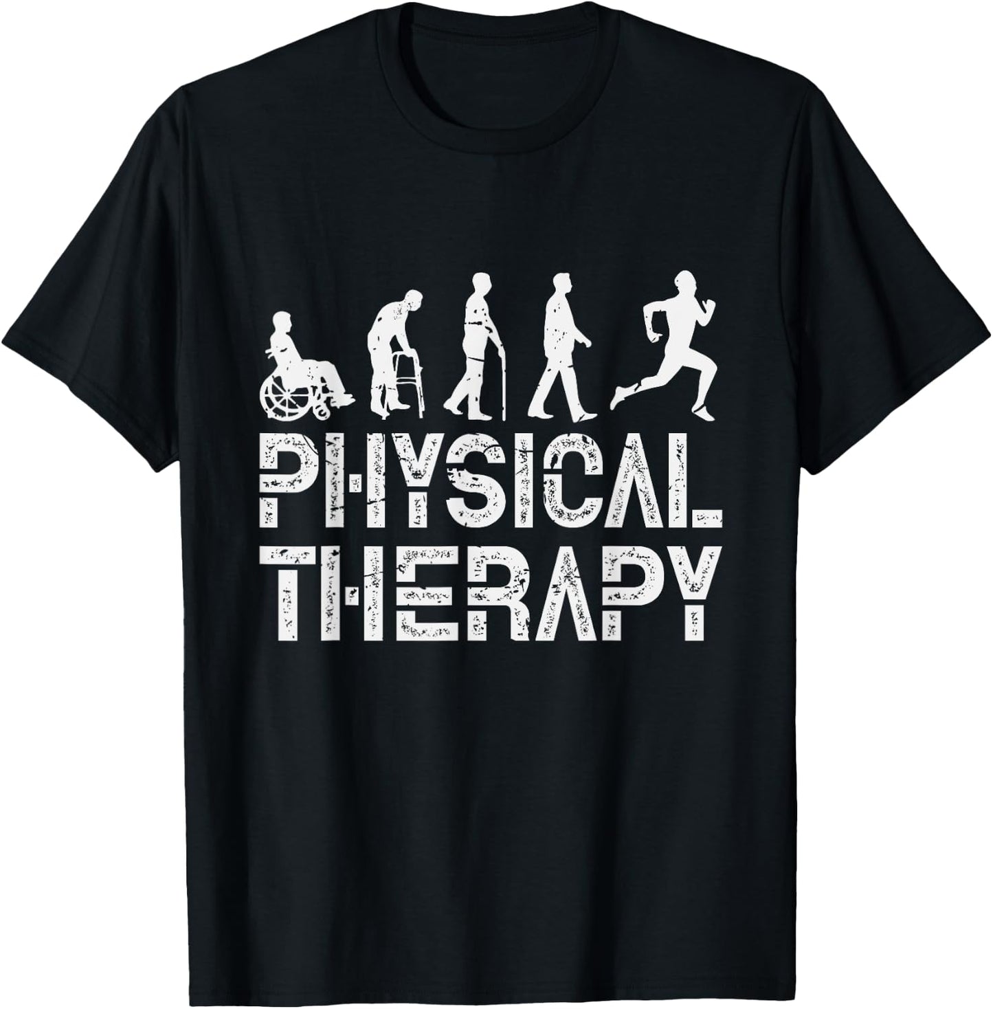 Evolution Of Physical Therapy PT Gift T-Shirt - T-Shirt | Black